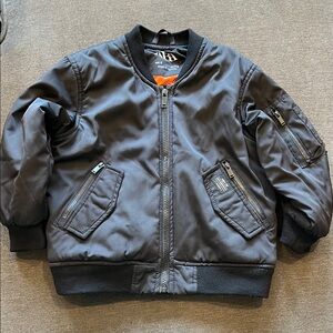 Zara Kids Black Bomber Jacket